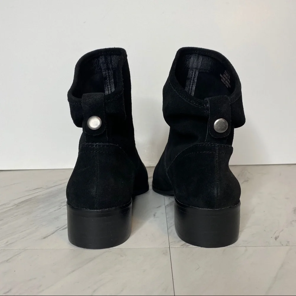 New! Lucky Brand Lollin Black Suede Bootie 7.5M